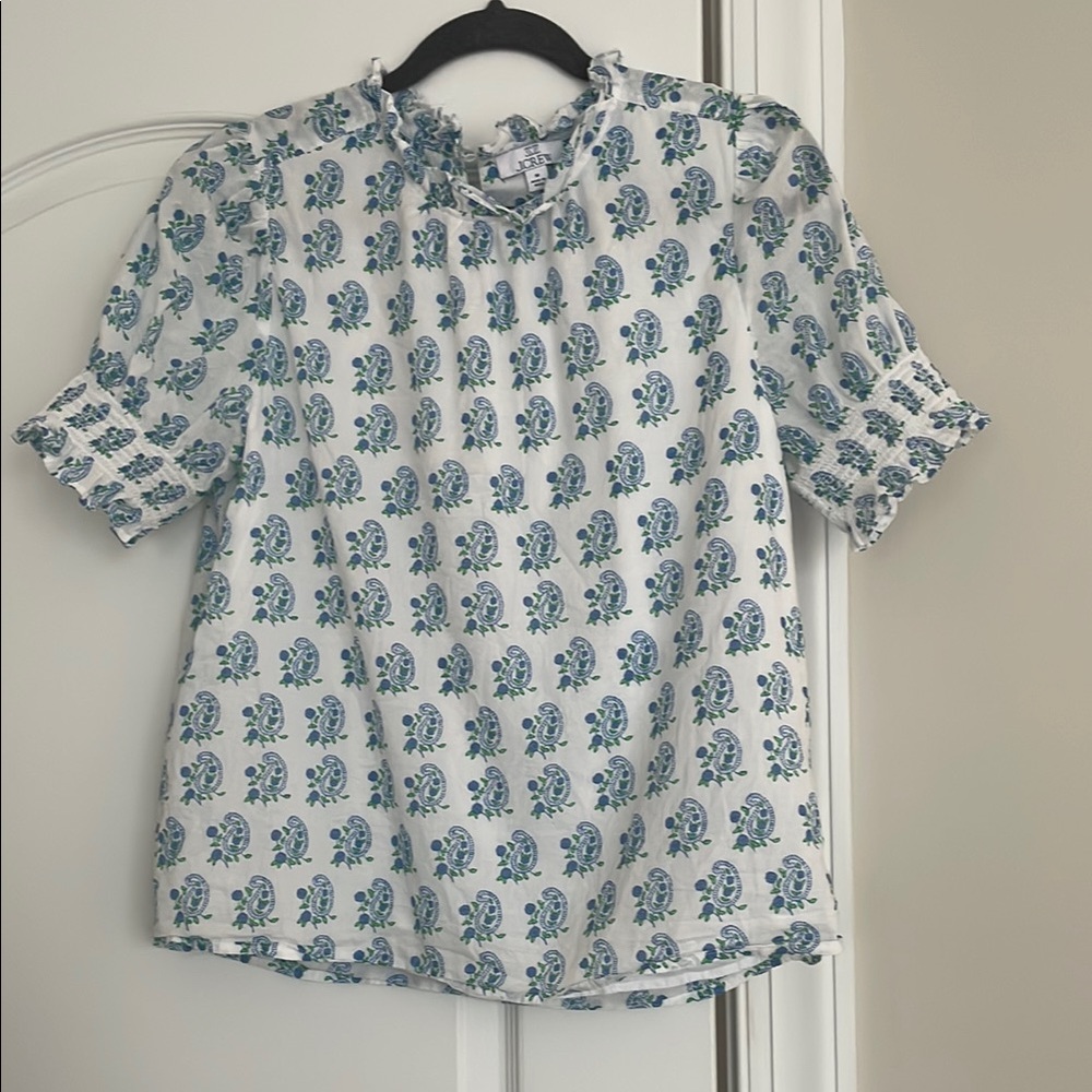 SZ Blockprints x J.Crew top